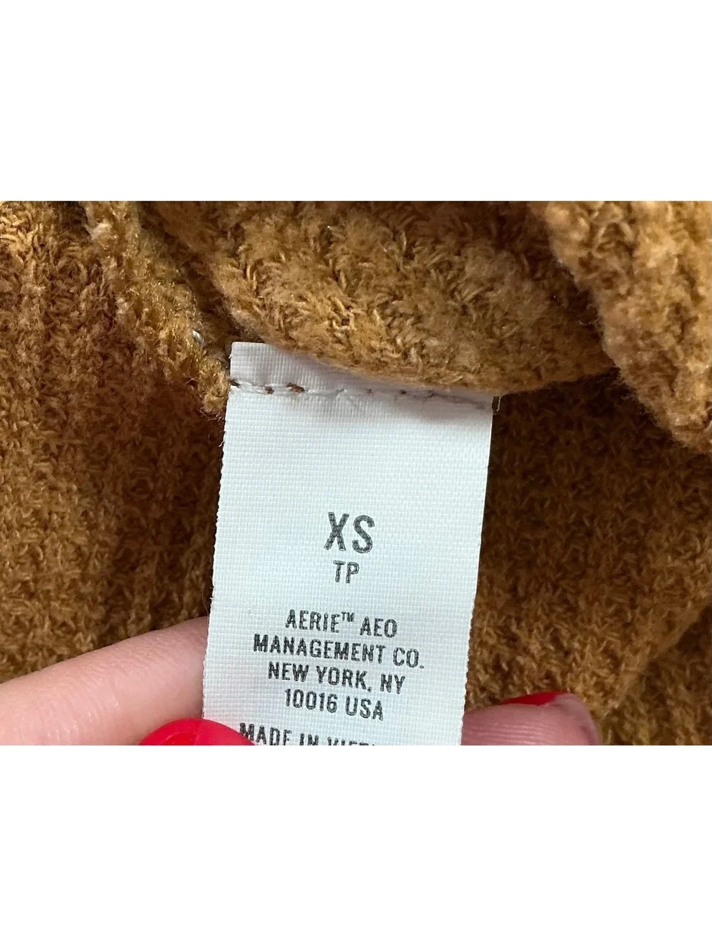 Aerie Brown‎ Waffle Knit Jogger Pants XS